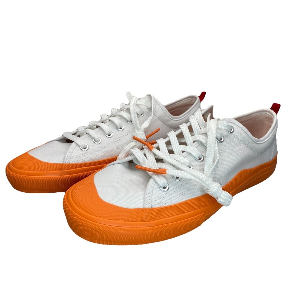 Chick-Fil-A Zesty Buffalo White Shoes Sneakers Orange Dipped Mens Sz 11 New!
